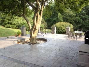 decorative concrete patio