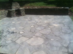 stamped concrete patio in chadds ford, PA