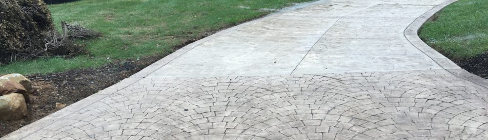 Garnet Valley Stamped Concrete Driveway