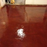 the finished floor with microtopping